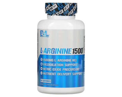 EVLution Nutrition, L-Arginine 1500, 100 капсул EVLution Nutrition, L-Arginine 1500, 100 капсул