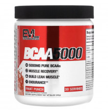 EVLution Nutrition, BCAA 5000, Fruit Punch, 8.6 oz (243 g)