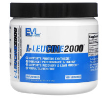 EVLution Nutrition, L-лейцин 2000, без добавок, 200 г (7,05 унции)