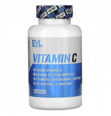 EVLution Nutrition, Vitamin C, 500 mg, 90 Capsules