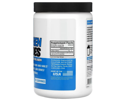 EVLution Nutrition, Collagen Peptides, Unflavored, 11.64 oz (330 g) EVLution Nutrition, Collagen Peptides, Unflavored, 11.64 oz (330 g)