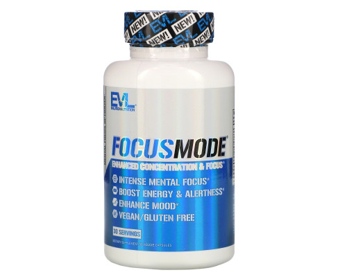 EVLution Nutrition, FocusMode, 30 Veggie Capsules EVLution Nutrition, FocusMode, 30 Veggie Capsules