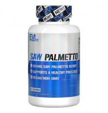 Мужское здоровье EVLution Nutrition, Saw Palmetto, 500 mg, 60 Veggie Capsules