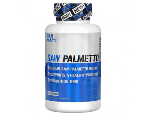 Мужское здоровье EVLution Nutrition, Saw Palmetto, 500 mg, 60 Veggie Capsules Мужское здоровье EVLution Nutrition, Saw Palmetto, 500 mg, 60 Veggie Capsules