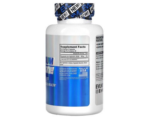 EVLution Nutrition, Magnesium Citrate, 200 mg, 60 Veggie Capsules EVLution Nutrition, Magnesium Citrate, 200 mg, 60 Veggie Capsules