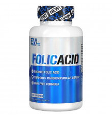 EVLution Nutrition, Folic Acid, 800 mcg, 120 Tablets