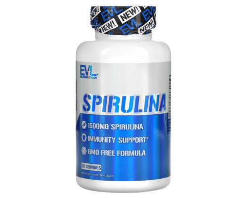 EVLution Nutrition, Spirulina, 180 Tablets EVLution Nutrition, Spirulina, 180 Tablets