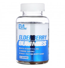 EVLution Nutrition, Жевательные мармеладки с бузиной, ягодный, 60 шт.