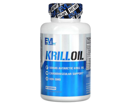 EVLution Nutrition, Krill Oil, 500 mg, 60 Softgels