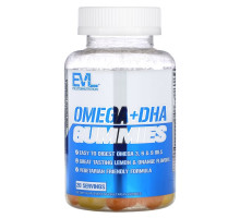EVLution Nutrition, Omega+ DHA Gummies , 60 Vegetarian Gummies