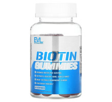 EVLution Nutrition, Biotin Gummies, Strawberry, 2,500 mcg, 60 Gummies