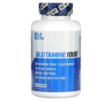EVLution Nutrition, Glutamine 1000, 60 Veggie Capsules