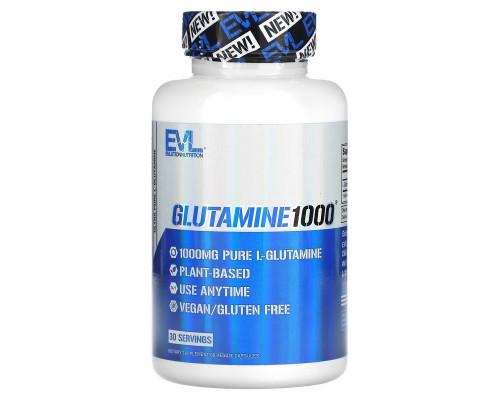EVLution Nutrition, Glutamine 1000, 60 Veggie Capsules EVLution Nutrition, Glutamine 1000, 60 Veggie Capsules