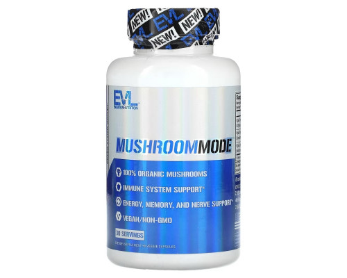 EVLution Nutrition, MushroomMode, 90 Veggie Capsules EVLution Nutrition, MushroomMode, 90 Veggie Capsules