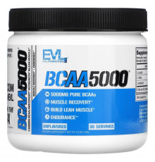 EVLution Nutrition, BCAA5000, Unflavored, 5,000 mg, 5.3 oz (150 g)