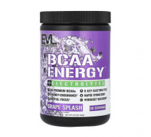 Электролиты EVLution Nutrition, BCAA Energy Plus, электролиты, со вкусом винограда, 345 г (12,2 унции)