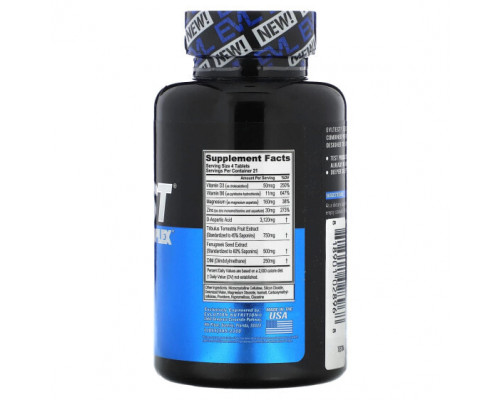 Мужское здоровье EVLution Nutrition, EVLTest, комплекс для поддержки тестирования`` 84 таблетки Мужское здоровье EVLution Nutrition, EVLTest, комплекс для поддержки тестирования`` 84 таблетки