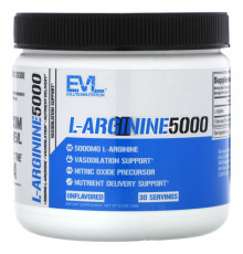 Аминокислоты EVLution Nutrition, L-аргинин 500, без добавок, 5000 мг, 150 г (5,3 унции)