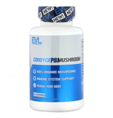 Грибы EVLution Nutrition, Гриб кордицепс, 60 растительных капсул