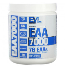 Аминокислоты EVLution Nutrition, EAA 7000, незаменимые аминокислоты, без добавок, 237 г (8,4 унции)