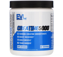 EVLution Nutrition, Creatine5000, Unflavored, 10.6 oz (300 g)