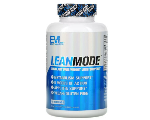 EVLution Nutrition, Lean Mode, Без Стимуляторов, 150 капсул EVLution Nutrition, Lean Mode, Без Стимуляторов, 150 капсул