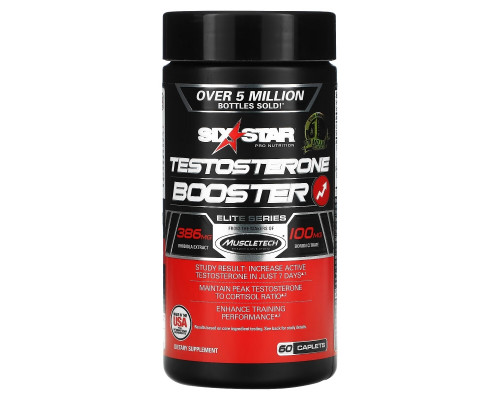 Six Star, Six Star Pro Nutrition, Активатор Тестостерона, Элитная Серия, 60 капсул Six Star, Six Star Pro Nutrition, Активатор Тестостерона, Элитная Серия, 60 капсул