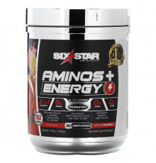 Six Star, Elite Series, Aminos + Energy, Fruit Punch, 7.29 oz (207 g)