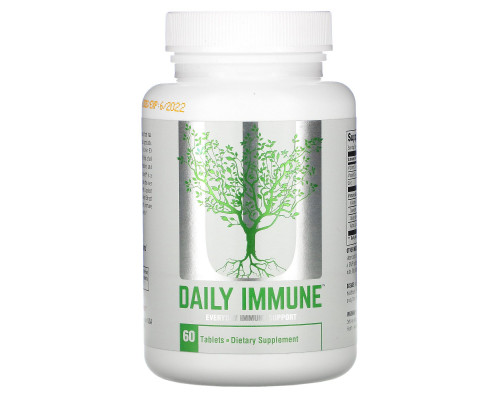 Universal Nutrition, Daily Immune, 60 Tablets Universal Nutrition, Daily Immune, 60 Tablets
