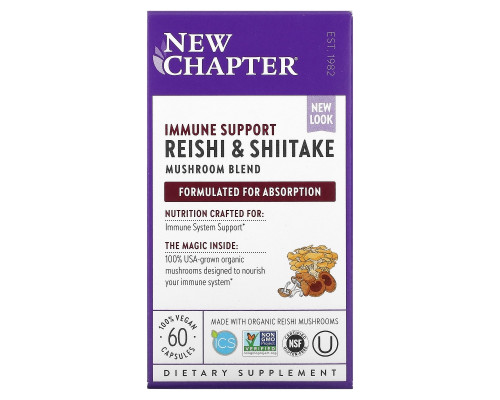 New Chapter, Lifeshield, поддержка иммунитета, 60 капсул New Chapter, Lifeshield, поддержка иммунитета, 60 капсул