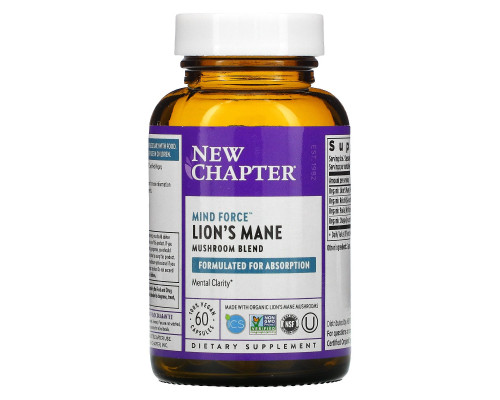 New Chapter, LifeShield, сила ума, 60 капсул New Chapter, LifeShield, сила ума, 60 капсул