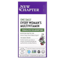 New Chapter, Мультивитамины для женщин для ежедневного применения, 72 таблетки