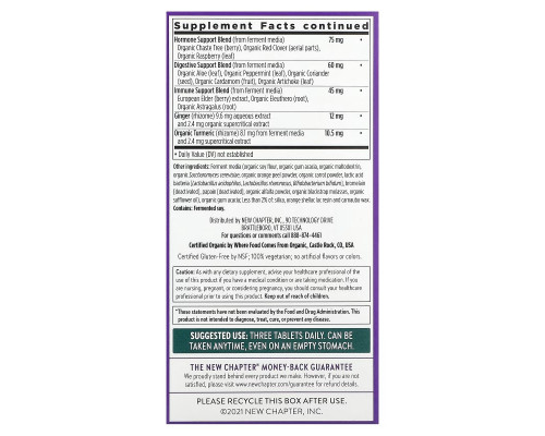 New Chapter, 40+ Every Woman II, Multivitamin, 96 Таблеток New Chapter, 40+ Every Woman II, Multivitamin, 96 Таблеток