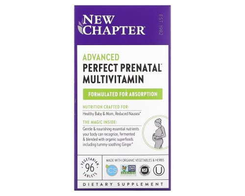 New Chapter, Advanced Perfect Prenatal Multivitamin, 96 Vegetarian Tablets New Chapter, Advanced Perfect Prenatal Multivitamin, 96 Vegetarian Tablets