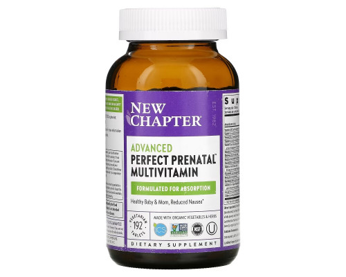 New Chapter, Advanced Perfect Prenatal Multivitamin, 192 Vegetarian Tablets New Chapter, Advanced Perfect Prenatal Multivitamin, 192 Vegetarian Tablets