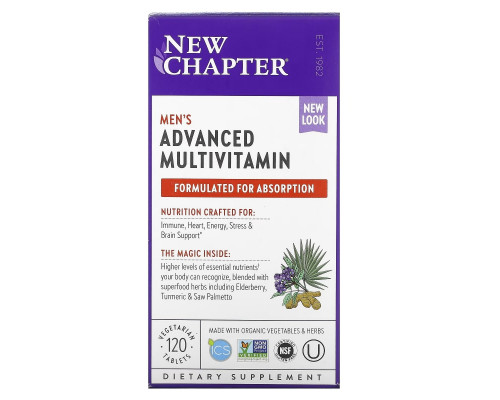 New Chapter, Every Man, мультивитамины для мужчин, 120 таблеток New Chapter, Every Man, мультивитамины для мужчин, 120 таблеток