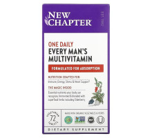 New Chapter, Every Man's One Daily Multi, мультивитамин, 72 таблетки