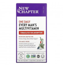 New Chapter, Every Man's One Daily Multi, мультивитамин, 72 таблетки