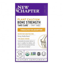 Для мышц и суставов New Chapter, Plant Calcium, Bone Strength Take Care, 120 вегетарианских крошечных таблеток