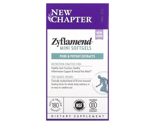 New Chapter, Zyflamend, 180 Mini Softgels New Chapter, Zyflamend, 180 Mini Softgels