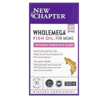 New Chapter, Wholemega, Prenatal, 500 мг, 90 гелевых капсул