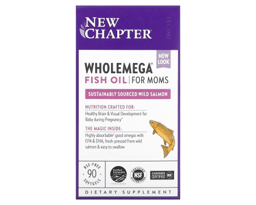 New Chapter, Wholemega, Prenatal, 500 мг, 90 гелевых капсул New Chapter, Wholemega, Prenatal, 500 мг, 90 гелевых капсул
