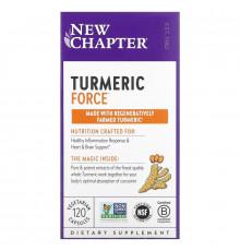 New Chapter, Растительные капсулы Turmeric Force, 120 шт.