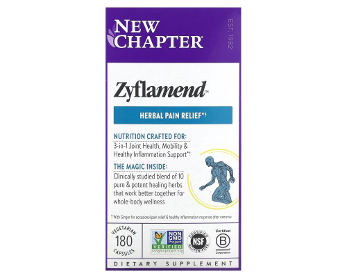 New Chapter, Zyflamend Whole Body, 180 растительных капсул New Chapter, Zyflamend Whole Body, 180 растительных капсул