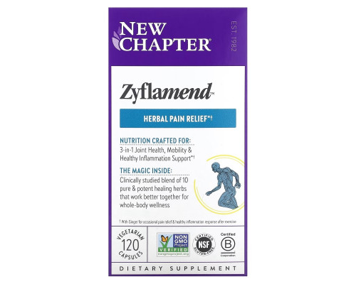 New Chapter, Zyflamend, 120 Vegetarian Capsules New Chapter, Zyflamend, 120 Vegetarian Capsules