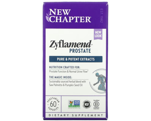 New Chapter, Zyflamend для простаты, 60 вегетарианских капсул New Chapter, Zyflamend для простаты, 60 вегетарианских капсул