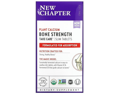 New Chapter, Bone Strength Take Care, 270 таблеток New Chapter, Bone Strength Take Care, 270 таблеток