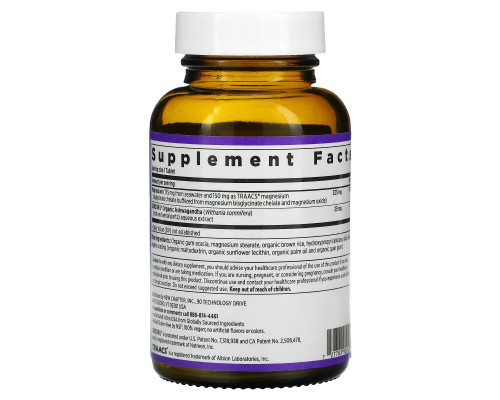 New Chapter, Magnesium + Ashwagandha, 30 Vegan Tablets New Chapter, Magnesium + Ashwagandha, 30 Vegan Tablets