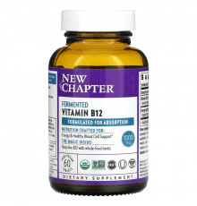 New Chapter, Fermented Vitamin B12, 60 Vegan Tablets