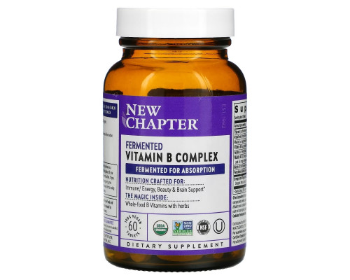 New Chapter, Fermented Vitamin B Complex, 60 Vegan Tablets New Chapter, Fermented Vitamin B Complex, 60 Vegan Tablets